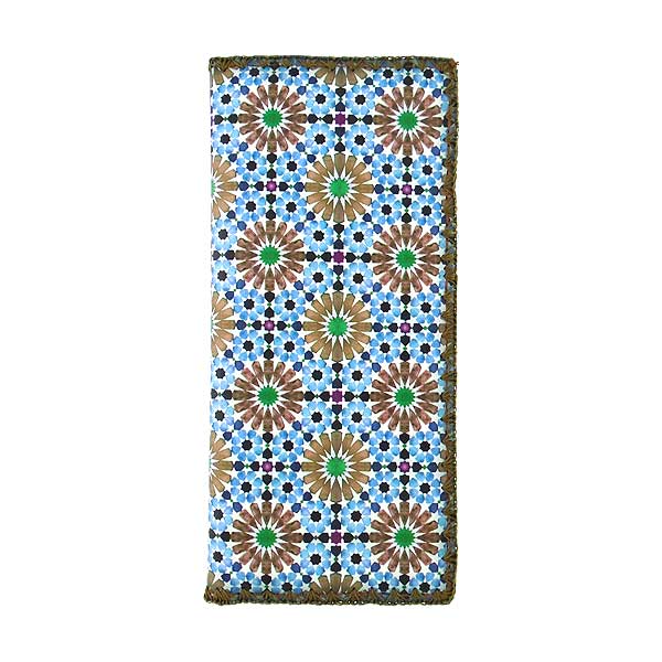Mlavi Morocco collection unique and beautiful vegan large flat wallet with Moroccan pattern inspired prints for wholesale and online shopping