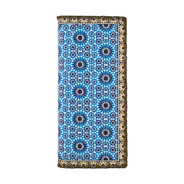 Mlavi Morocco collection unique and beautiful vegan large flat wallet with Moroccan pattern inspired prints for wholesale and online shopping