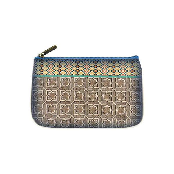 Mlavi Morocco collection unique and beautiful vegan small pouche/coin purse with Moroccan art and craft inspired prints for wholesale and online shopping