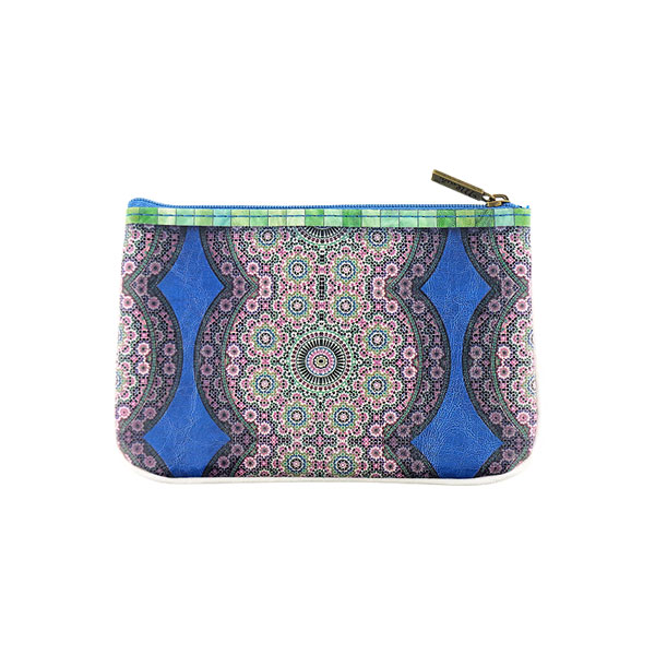 Mlavi Morocco collection unique and beautiful vegan small pouche/coin purse with Moroccan art and craft inspired prints for wholesale and online shopping