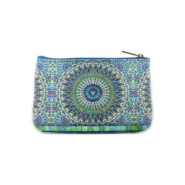 Mlavi Morocco collection unique and beautiful vegan small pouche/coin purse with Moroccan art and craft inspired prints for wholesale and online shopping