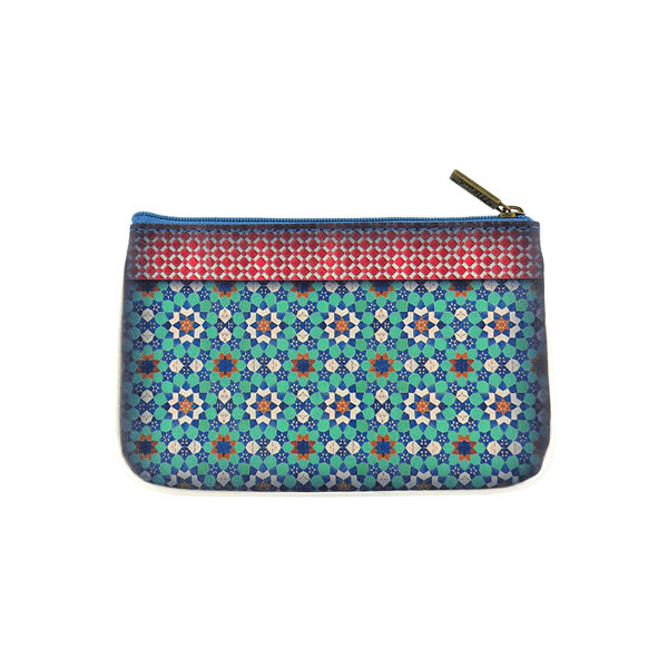 Mlavi Morocco collection unique and beautiful vegan small pouche/coin purse with Moroccan art and craft inspired prints for wholesale and online shopping