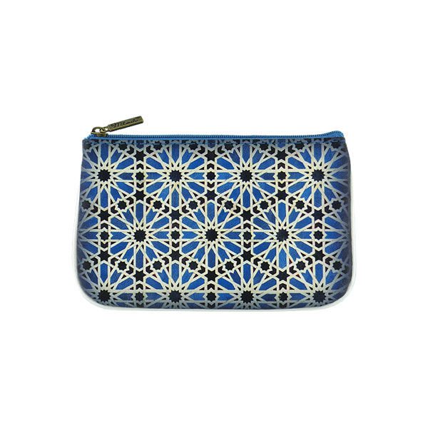 Mlavi Morocco collection unique and beautiful vegan small pouche/coin purse with Moroccan art and craft inspired prints for wholesale and online shopping