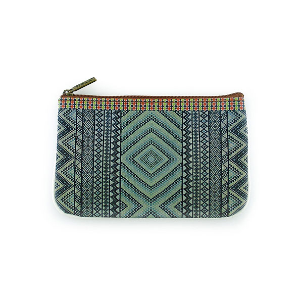 Mlavi Morocco collection unique and beautiful vegan small pouche/coin purse with Moroccan art and craft inspired prints for wholesale and online shopping