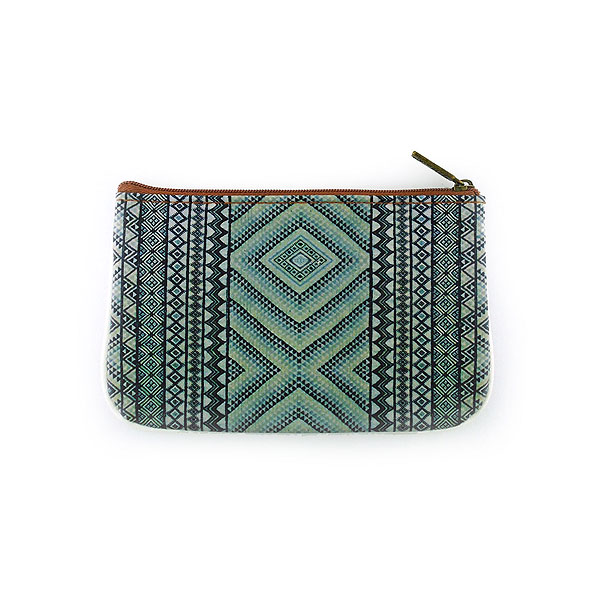 Mlavi Morocco collection unique and beautiful vegan small pouche/coin purse with Moroccan art and craft inspired prints for wholesale and online shopping