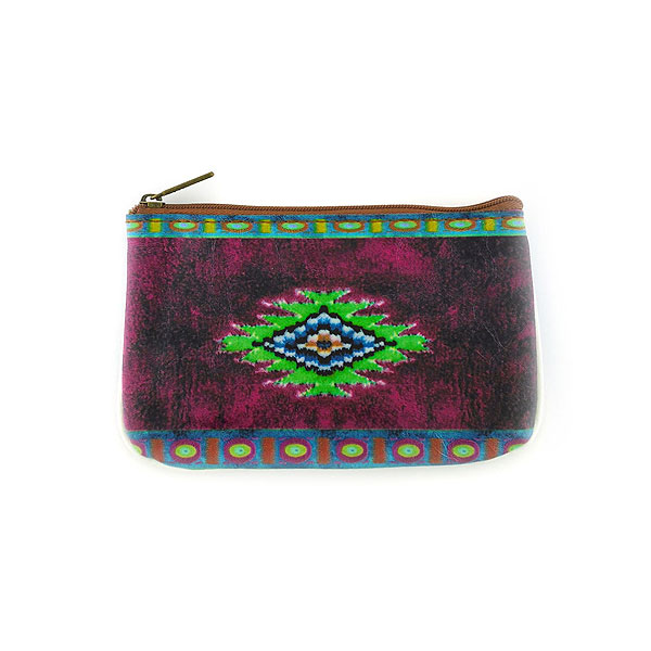 Mlavi Morocco collection unique and beautiful vegan small pouche/coin purse with Moroccan art and craft inspired prints for wholesale and online shopping