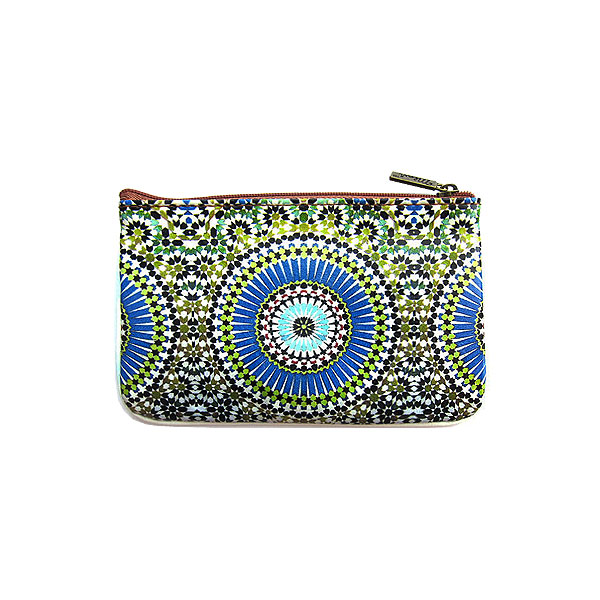 Mlavi Morocco collection unique and beautiful vegan small pouche/coin purse with Moroccan art and craft inspired prints for wholesale and online shopping