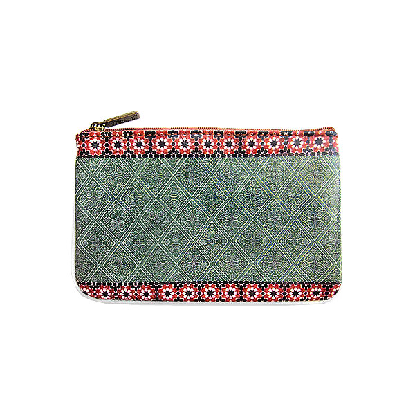 Mlavi Morocco collection unique and beautiful vegan small pouche/coin purse with Moroccan art and craft inspired prints for wholesale and online shopping