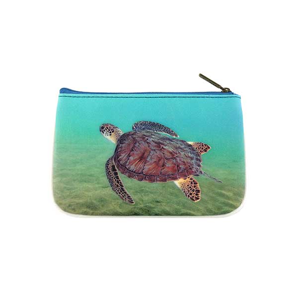 Mlavi ocean collection unique and beautiful vegan small pouche/coin purse with coastal, beach & nautical themed prints for wholesale and online shopping
