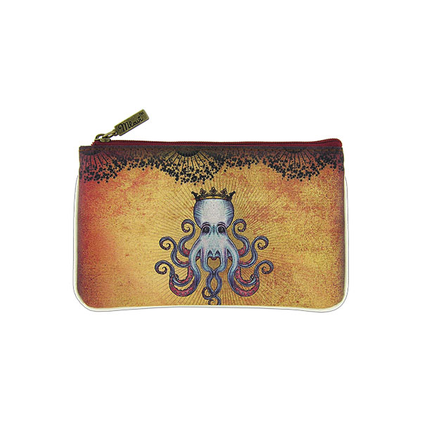 Mlavi Tattoo collection unique and beautiful vegan small pouche/coin purse with tattoo art and craft inspired prints for wholesale and online shopping