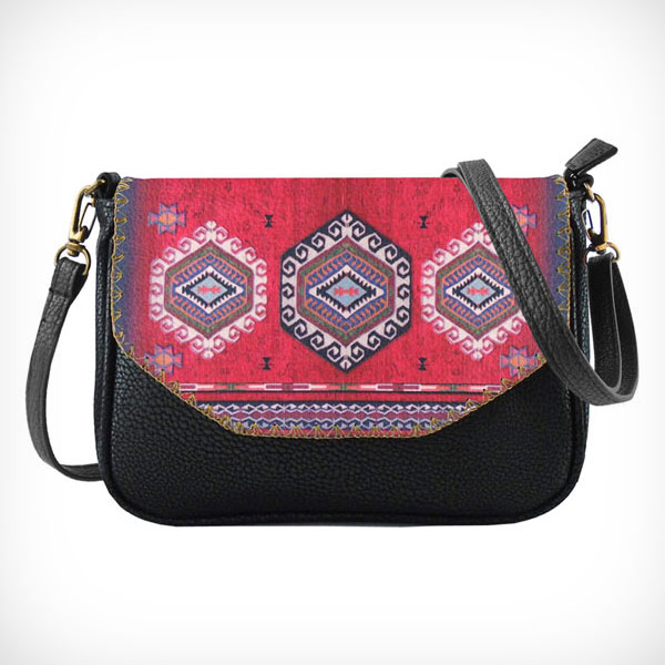 Mlavi Turkey collection unique and beautiful vegan crossbody bag with Turkish art and craft inspired prints for wholesale and online shopping