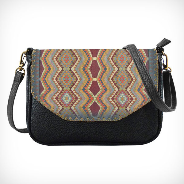 Mlavi Turkey collection unique and beautiful vegan crossbody bag with Turkish art and craft inspired prints for wholesale and online shopping