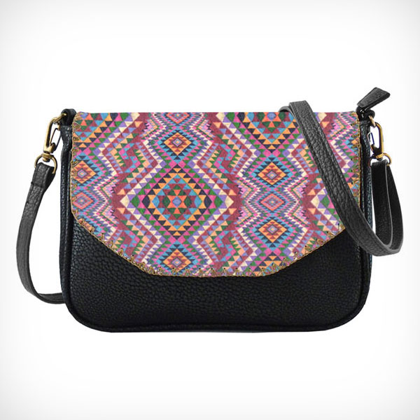 Mlavi Turkey collection unique and beautiful vegan crossbody bag with Turkish art and craft inspired prints for wholesale and online shopping