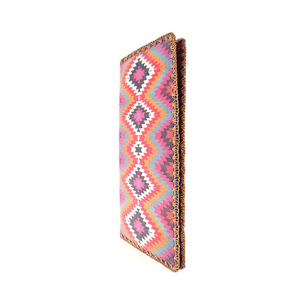 Mlavi Turkey collection unique and beautiful vegan large flat wallet with Turkish art and craft inspired prints for wholesale and online shopping