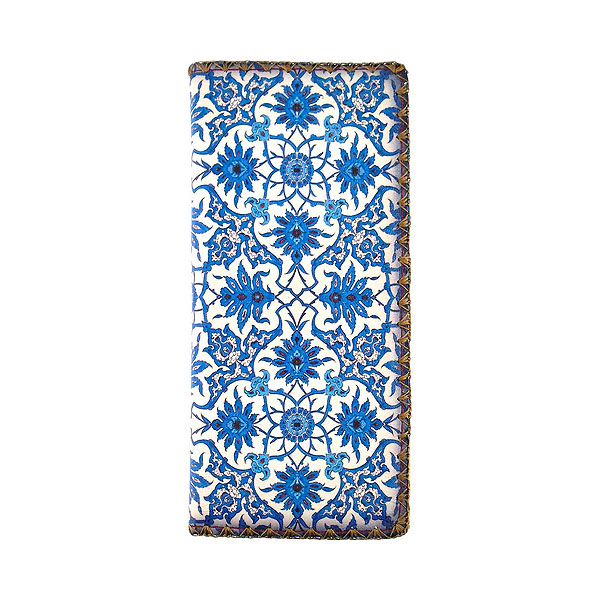 Mlavi Turkey collection unique and beautiful vegan large flat wallet with Turkish art and craft inspired prints for wholesale and online shopping