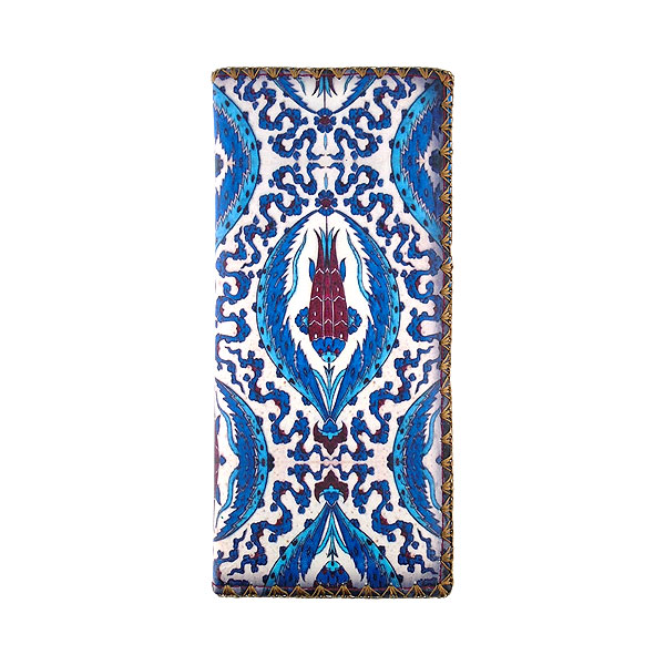 Mlavi Turkey collection unique and beautiful vegan large flat wallet with Turkish art and craft inspired prints for wholesale and online shopping