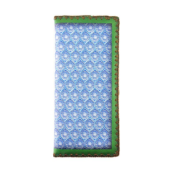 Mlavi Turkey collection unique and beautiful vegan large flat wallet with Turkish art and craft inspired prints for wholesale and online shopping