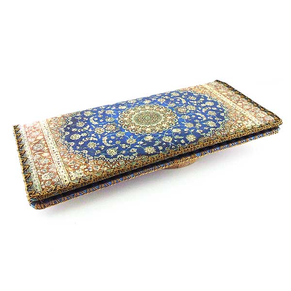 Mlavi Turkey collection unique and beautiful vegan large flat wallet with Turkish art and craft inspired prints for wholesale and online shopping