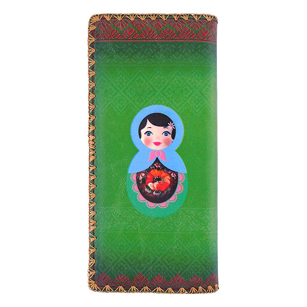 Mlavi Ukraine collection unique and beautiful vegan large flat wallet with Ukrainian art and craft inspired prints for wholesale and online shopping