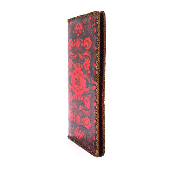 Mlavi Ukraine collection unique and beautiful vegan large flat wallet with Ukrainian art and craft inspired prints for wholesale and online shopping