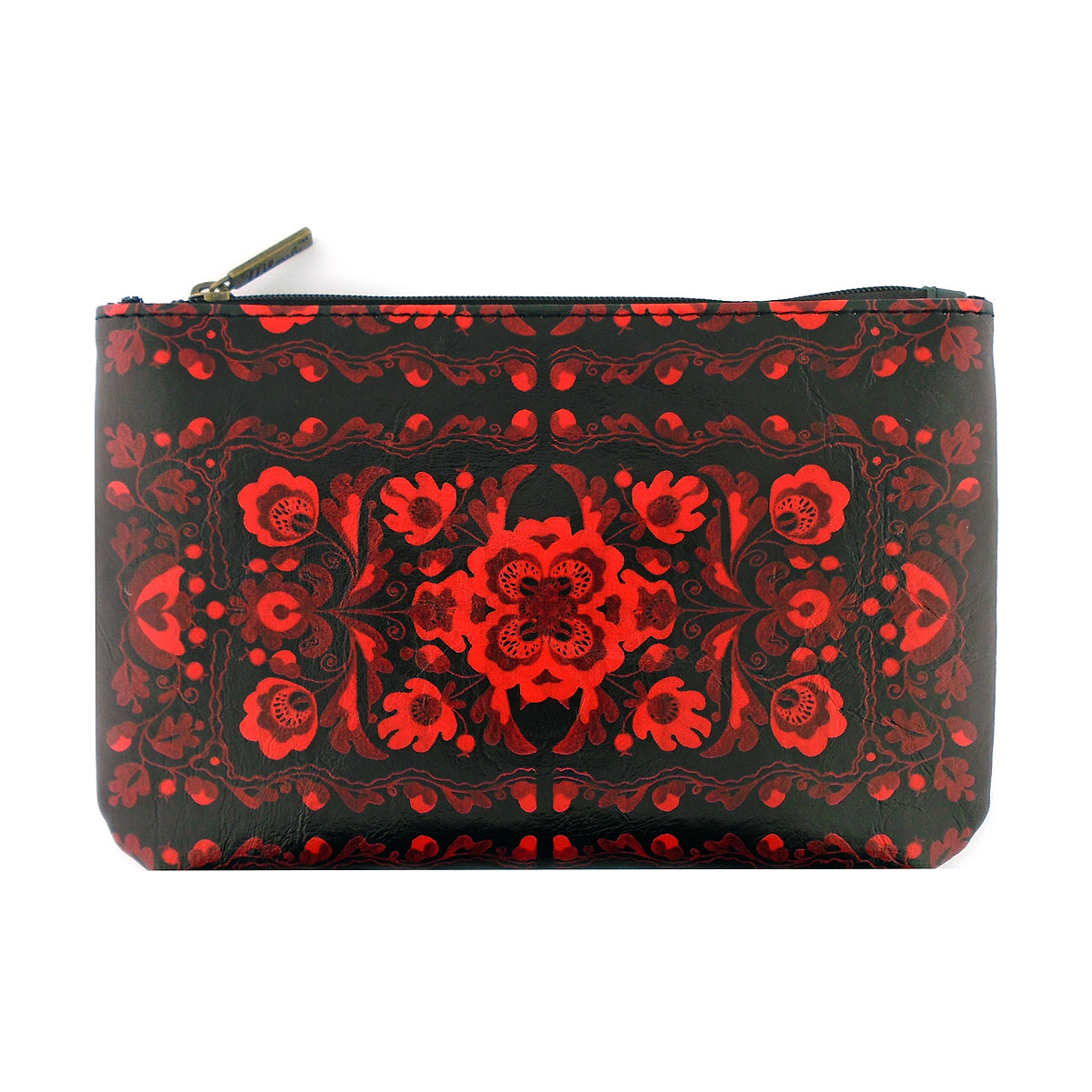 Mlavi Ukraine collection unique and beautiful vegan medium pouch with Ukrainian art and craft inspired prints for wholesale and online shopping